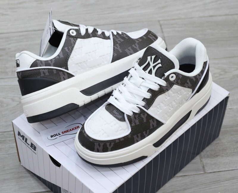 Giày MLB Korea Chunky Liner Classic Mono New York Yankees Black Like Auth