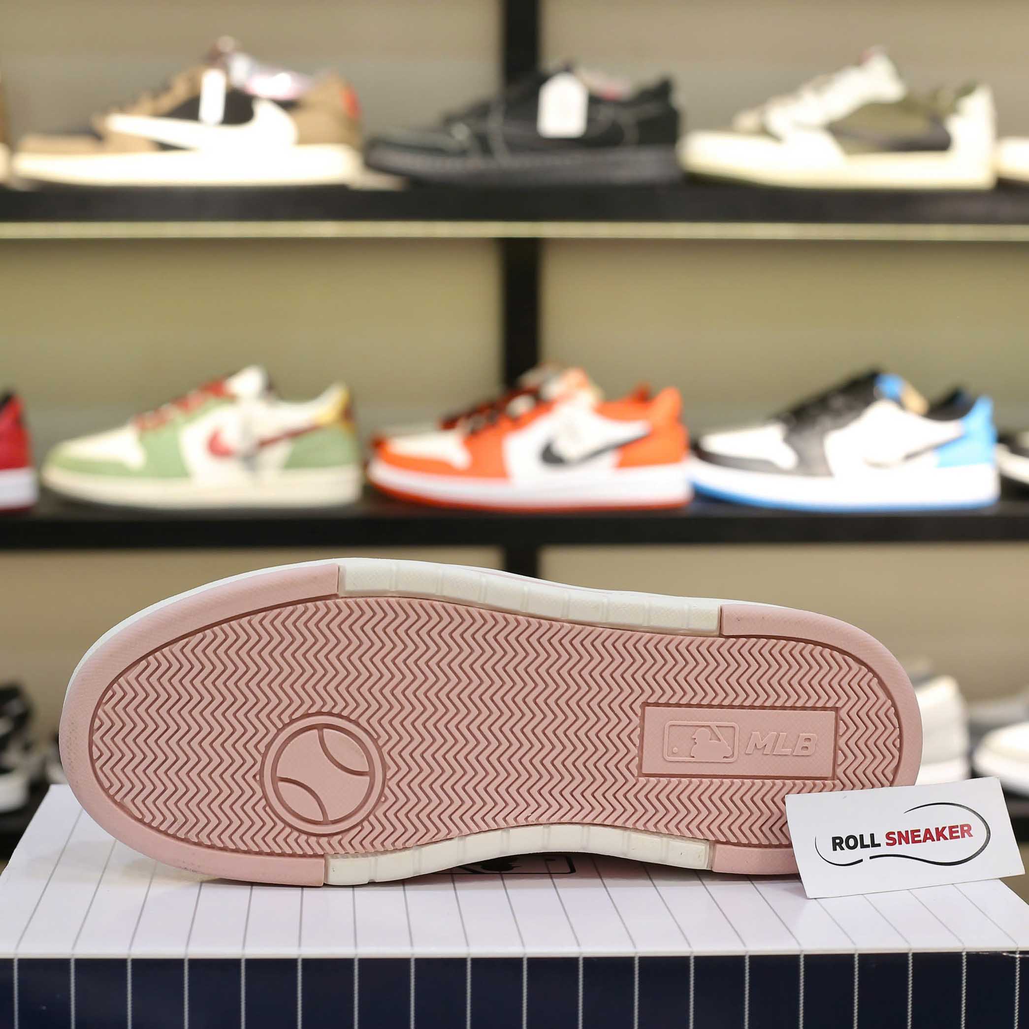 Giày MLB Korea Chunky Liner Classic Mono New York Yankees Pink Like Auth