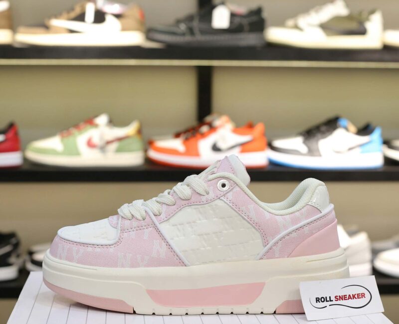 Giày MLB Korea Chunky Liner Classic Mono New York Yankees Pink Like Auth