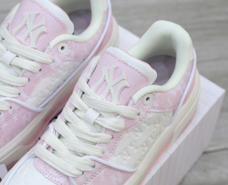 Giày MLB Korea Chunky Liner Classic Mono New York Yankees Pink Like Auth
