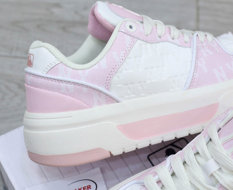 Giày MLB Korea Chunky Liner Classic Mono New York Yankees Pink Like Auth