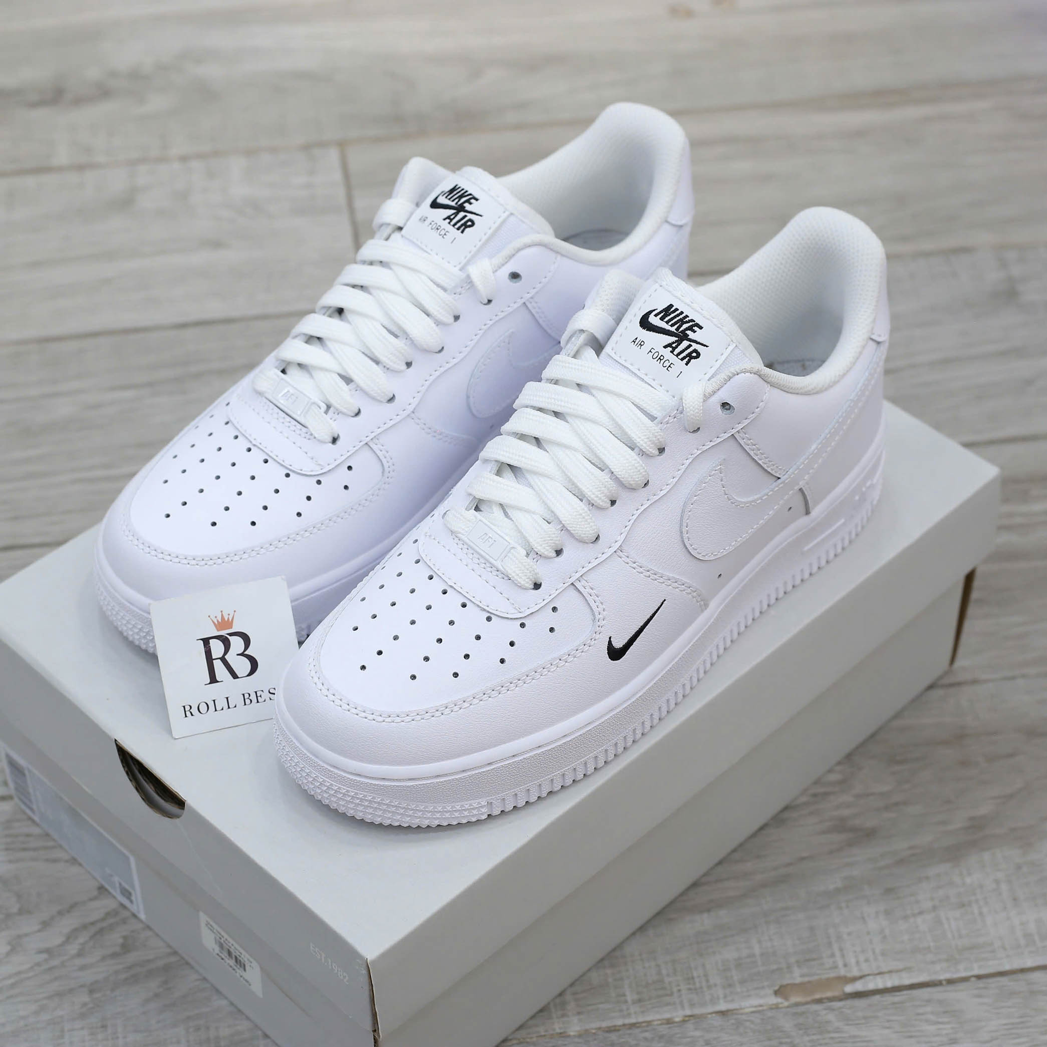 Giày Nike Air Force 1 ’07 Essential Sail-Black Best Quality