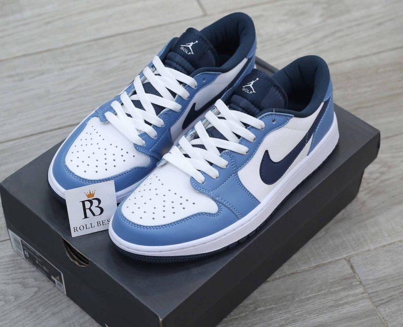 Giày Nike Air Jordan 1 Low Golf White Aegean Storm Best Quality