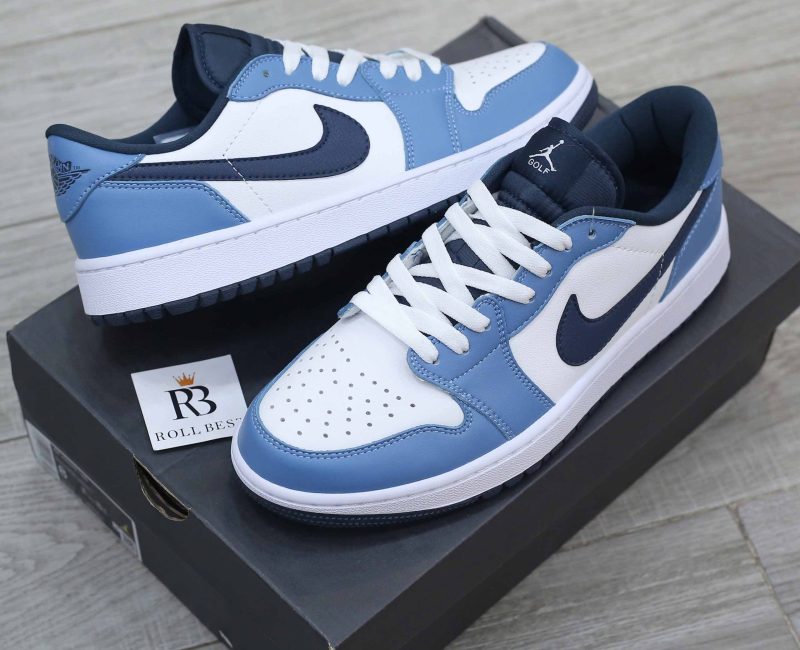 Giày Nike Air Jordan 1 Low Golf White Aegean Storm Best Quality