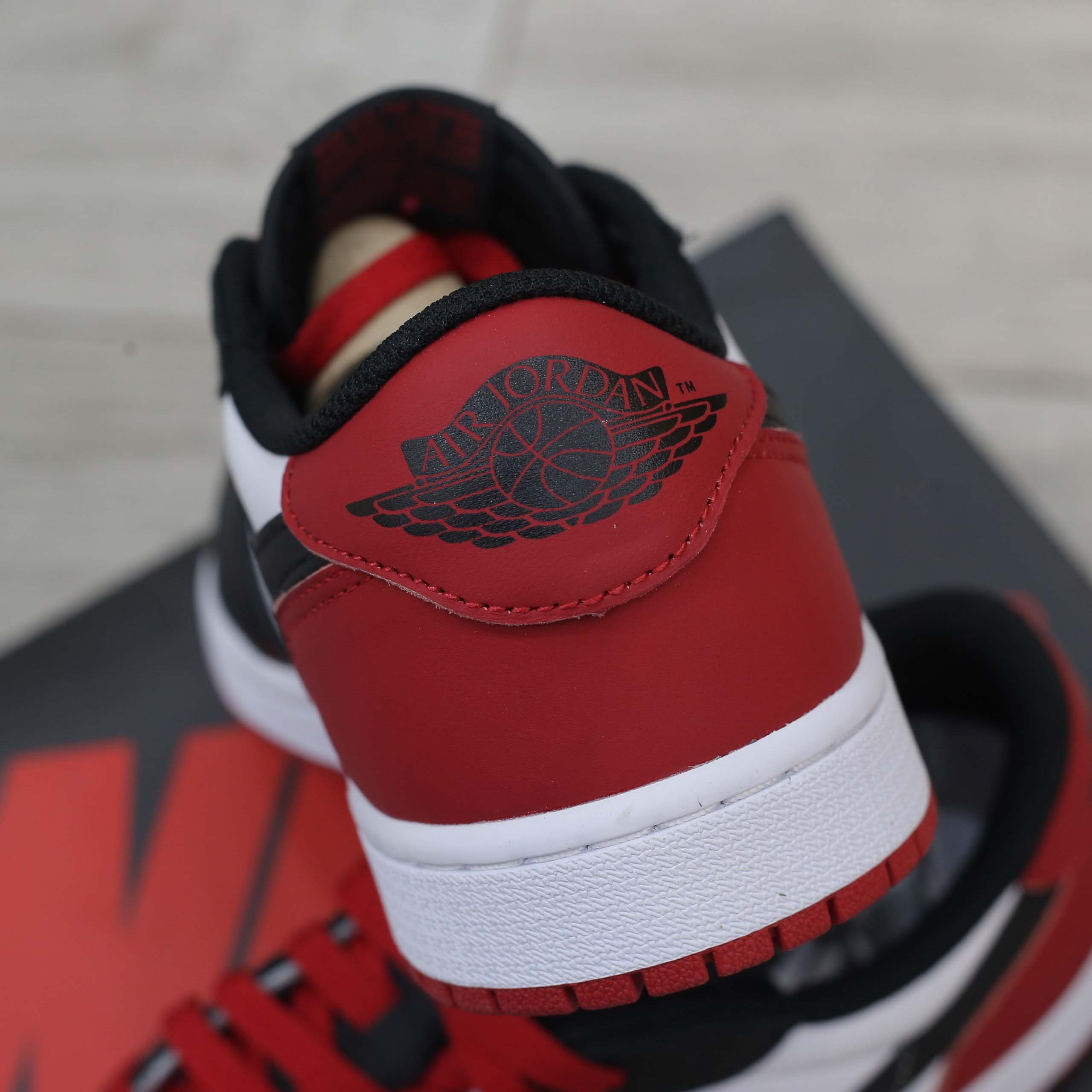 Giày Nike Air Jordan 1 Low OG 'Black Toe' Best Quality