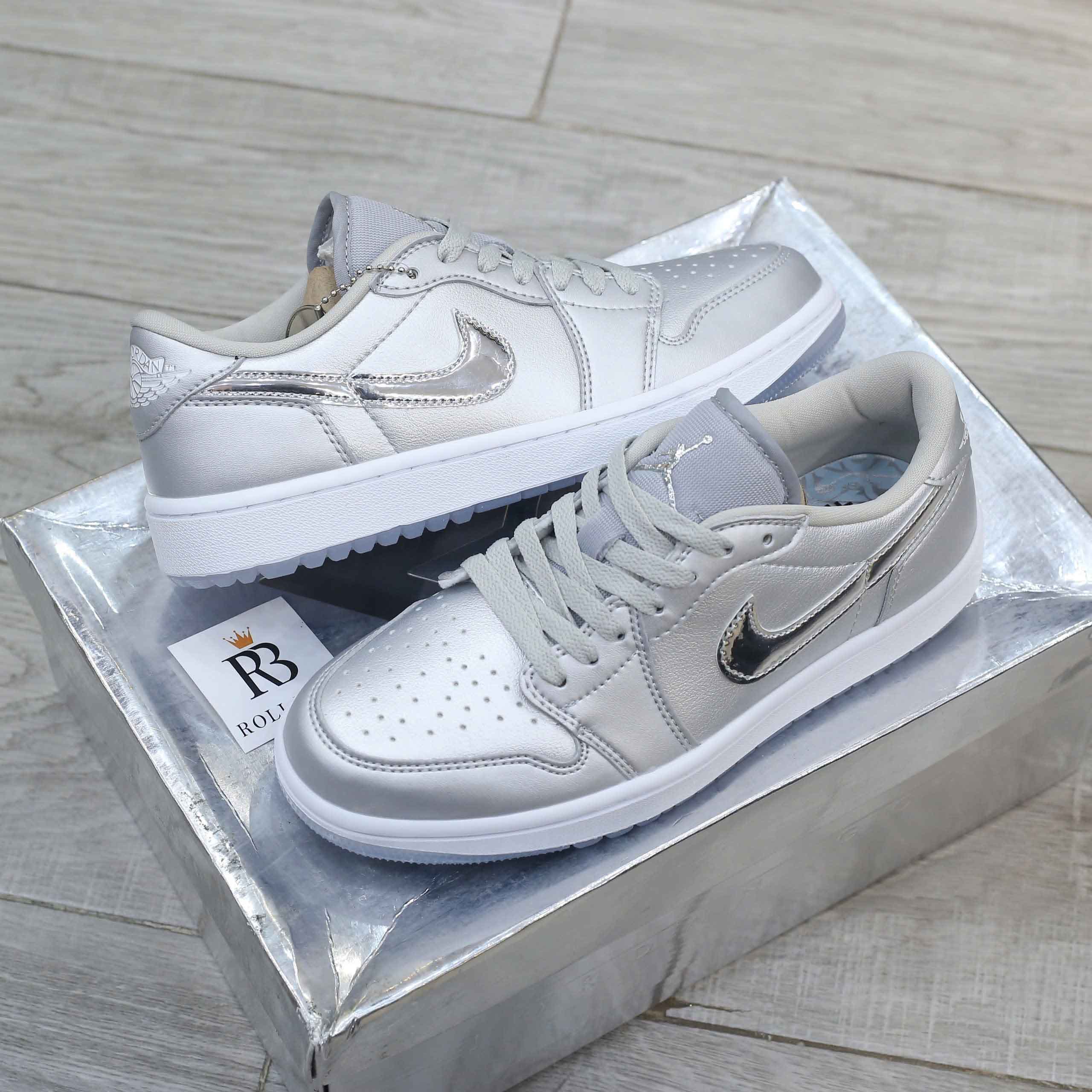 Giày Nike Air Jordan 1 Retro Low Golf Gift Giving Pack Like Auth