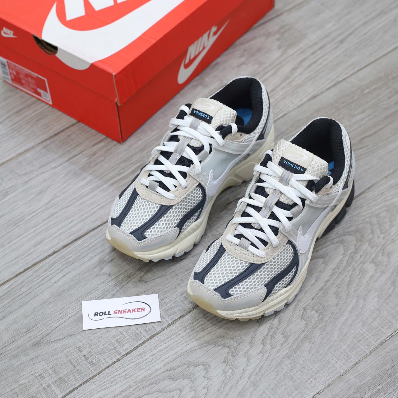 Giày Nike Zoom Vomero 5 Supersonic Light Bone Black Chuẩn 99% Auth