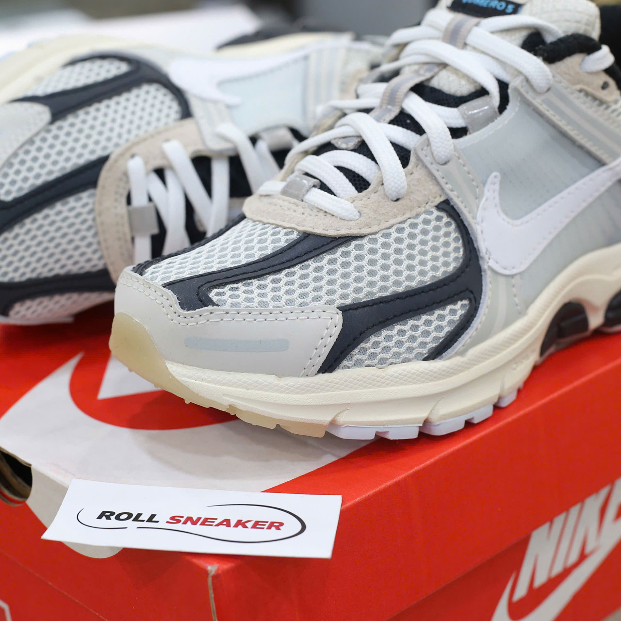 Giày Nike Zoom Vomero 5 Supersonic Light Bone Black Chuẩn 99% Auth