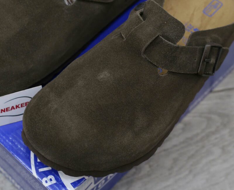 Dép Birkenstock Boston Soft Footbed Mocha Màu Nâu Đậm