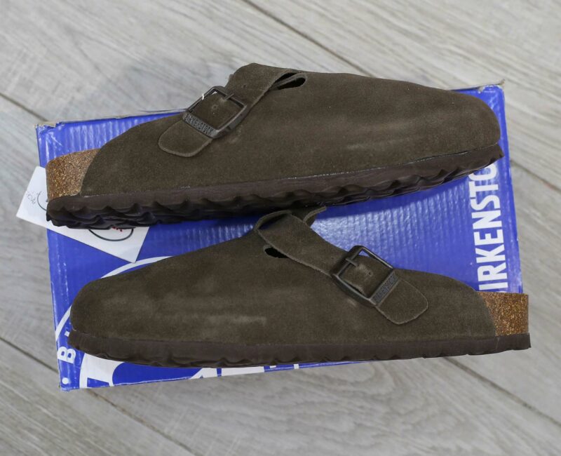 Dép Birkenstock Boston Soft Footbed Mocha Màu Nâu Đậm