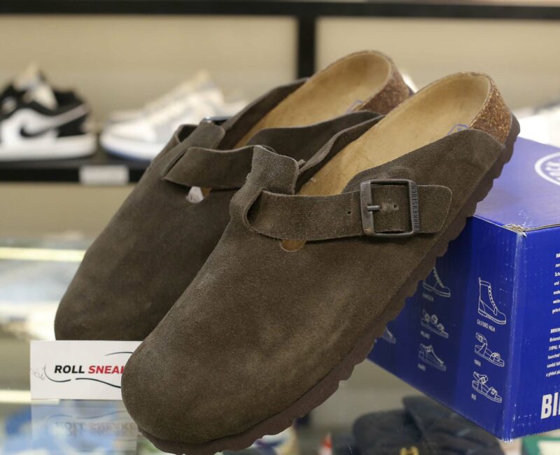 Dép Birkenstock Boston Soft Footbed Mocha Màu Nâu Đậm