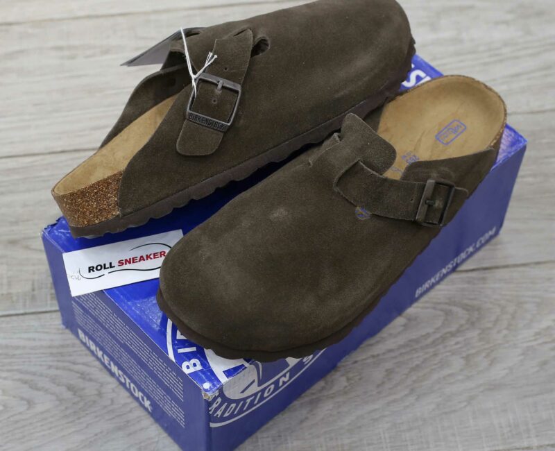 Dép Birkenstock Boston Soft Footbed Mocha Màu Nâu Đậm