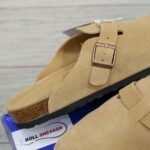 Dép Birkenstock Boston Soft Footbed Suede Mink Màu Nâu