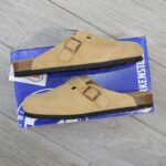 Dép Birkenstock Boston Soft Footbed Suede Mink Màu Nâu