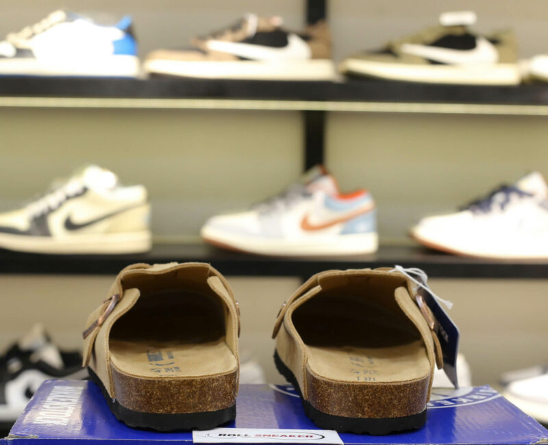 Dép Birkenstock Boston Soft Footbed Suede Mink Màu Nâu