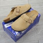 Dép Birkenstock Boston Soft Footbed Suede Mink Màu Nâu