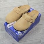 Dép Birkenstock Boston Soft Footbed Suede Mink Màu Nâu