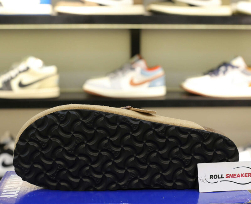 Dép Birkenstock Boston Soft Footbed Suede Mink Màu Nâu