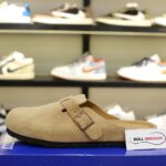 Dép Birkenstock Boston Soft Footbed Suede Mink Màu Nâu