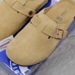 Dép Birkenstock Boston Soft Footbed Suede Mink Màu Nâu