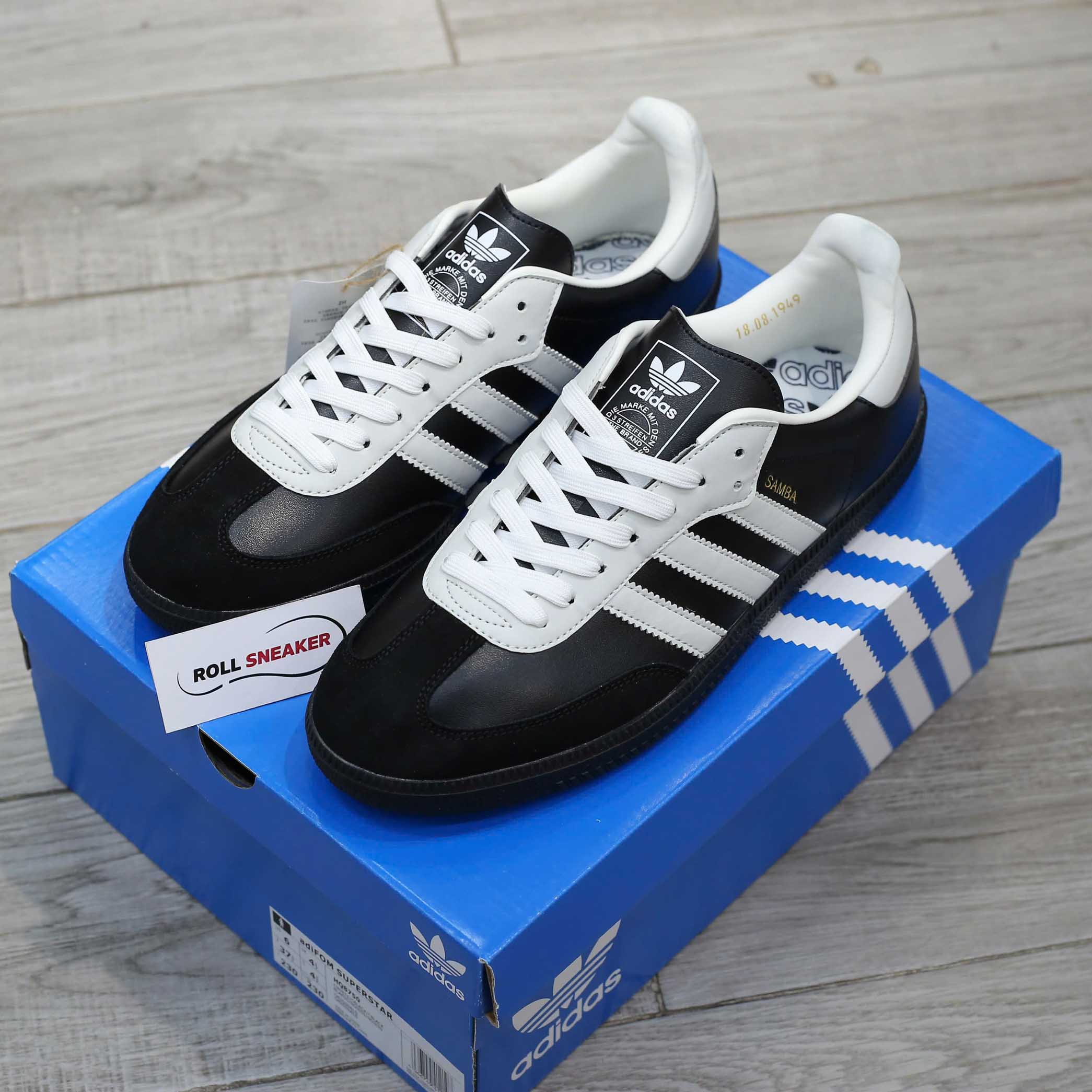 Giày Adidas Samba OG 75th Anniversary Pack Black Like Auth