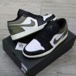 Giày Nike Air Jordan 1 Low Black Toe Medium Olive Men’s Best Quality