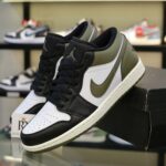 Giày Nike Air Jordan 1 Low Black Toe Medium Olive Men’s Best Quality