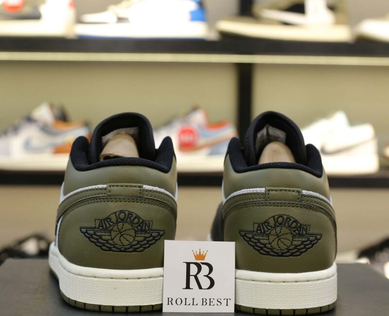 Giày Nike Air Jordan 1 Low Black Toe Medium Olive Men’s Best Quality