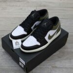 Giày Nike Air Jordan 1 Low Black Toe Medium Olive Men’s Best Quality