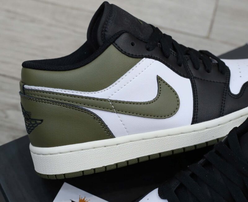 Giày Nike Air Jordan 1 Low Black Toe Medium Olive Men’s Best Quality