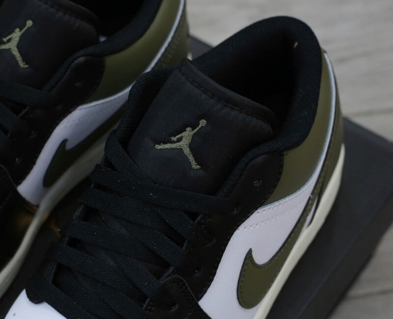 Giày Nike Air Jordan 1 Low Black Toe Medium Olive Men’s Best Quality