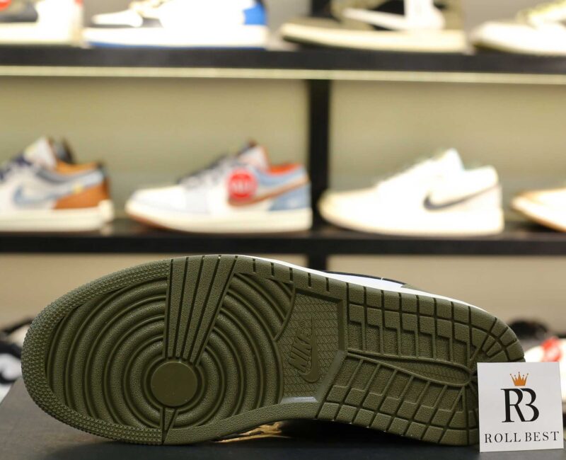 Giày Nike Air Jordan 1 Low Black Toe Medium Olive Men’s Best Quality