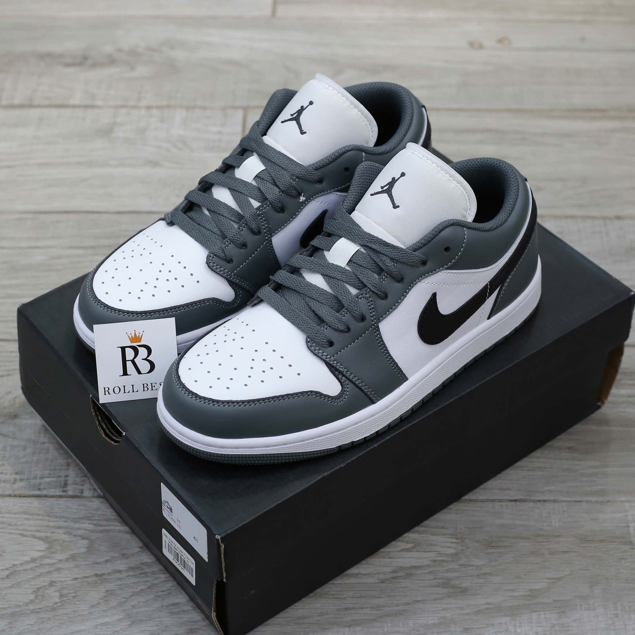 Giày Nike Air Jordan 1 Low Iron Grey Best Quality