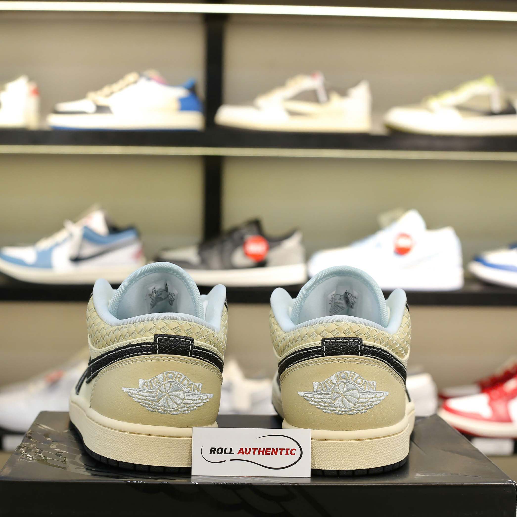 Giày Nike Air Jordan 1 Low SE Coconut Milk Black Real