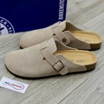 Dép Birkenstock Boston Soft Footbed Taupe Màu Xám