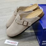 Dép Birkenstock Boston Soft Footbed Taupe Màu Xám