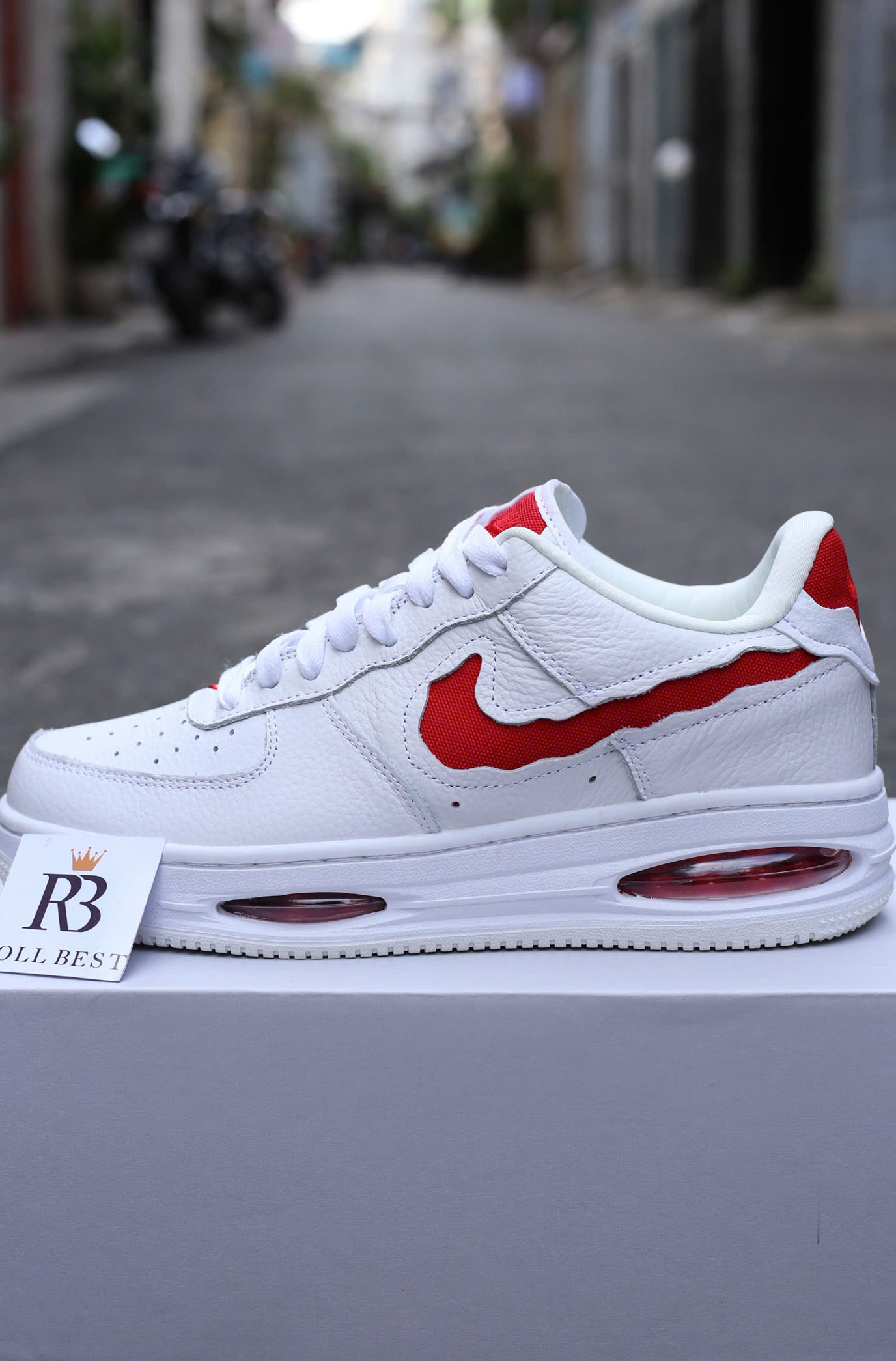 Giày Nike Air Force 1 Low EVO ‘White University Red Best Quality
