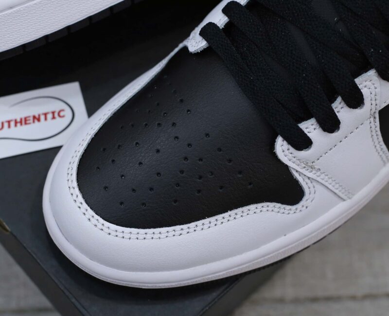 Giày Nike Air Jordan 1 Low Gold Swoosh Real