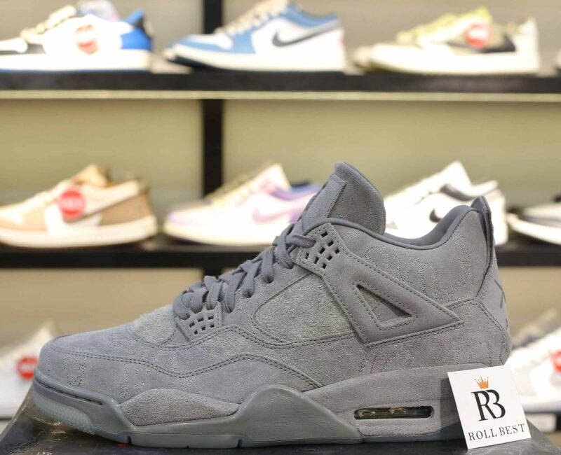 Giày Nike Air Jordan 4 Retro Sample x KAWS Cool Gray Best Quality