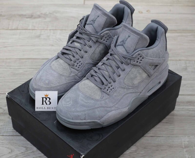 Giày Nike Air Jordan 4 Retro Sample x KAWS Cool Gray Best Quality