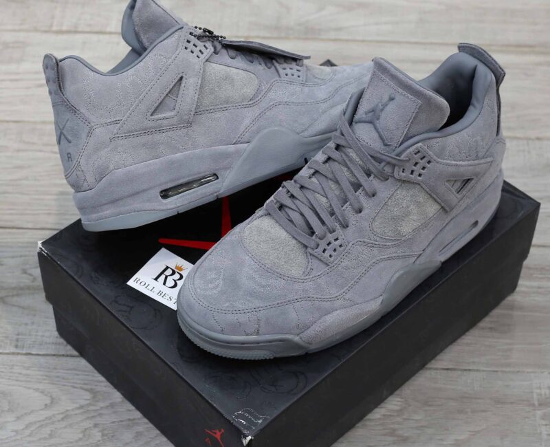 Giày Nike Air Jordan 4 Retro Sample x KAWS Cool Gray Best Quality