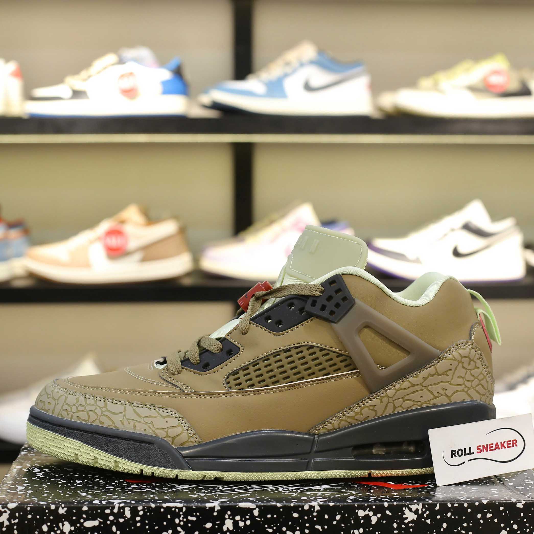 Giày Nike Air Jordan Spizike Low Neutral Olive Like Auth