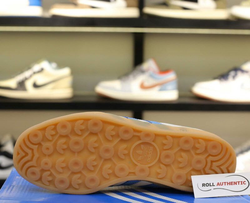 Giày Adidas Gazelle Indoor Cloud White Light Blue Gum Real