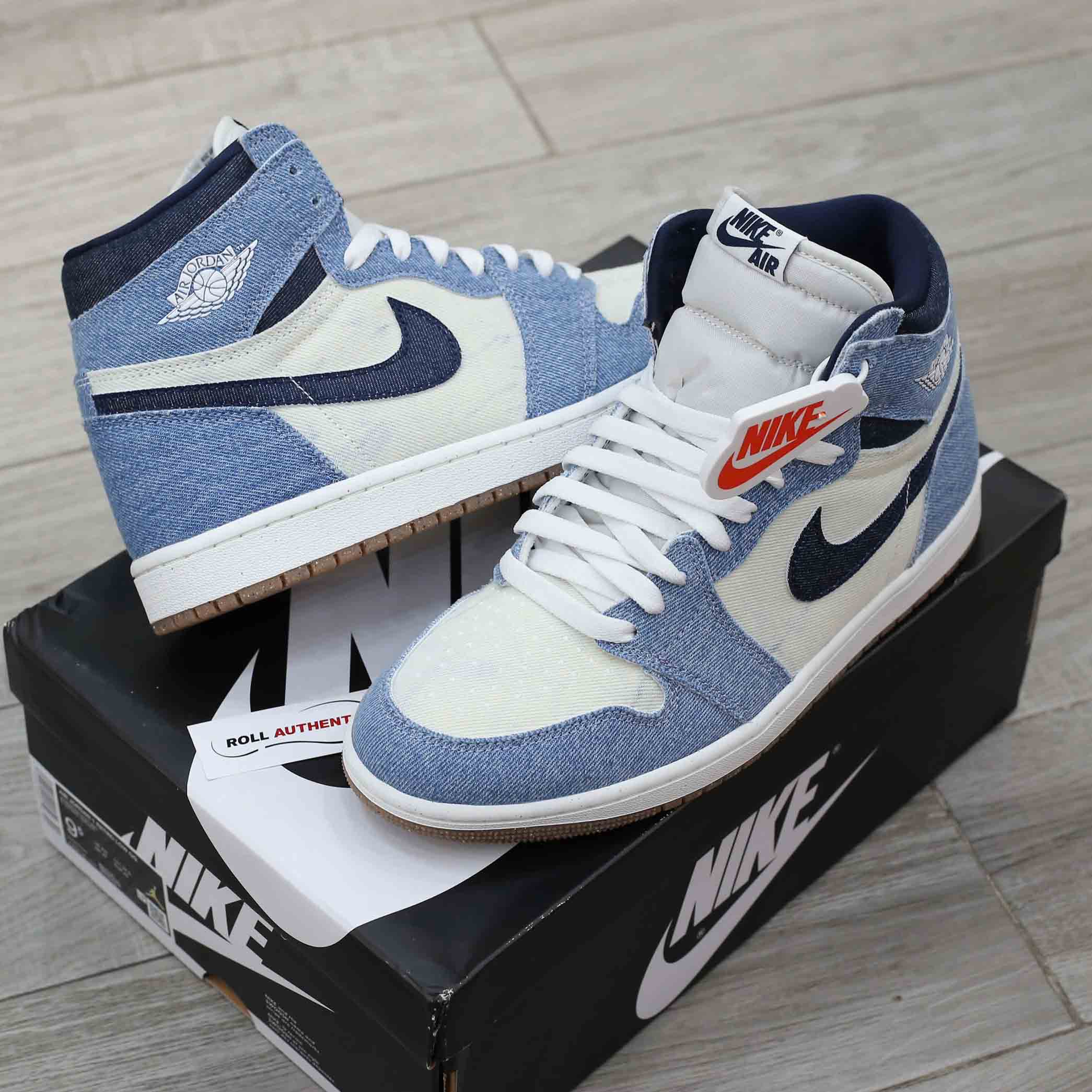 Giày Air Jordan 1 Retro High OG Denim Real