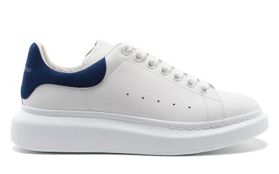 Giày Alexander McQueen Oversized White Paris Blue Like Auth