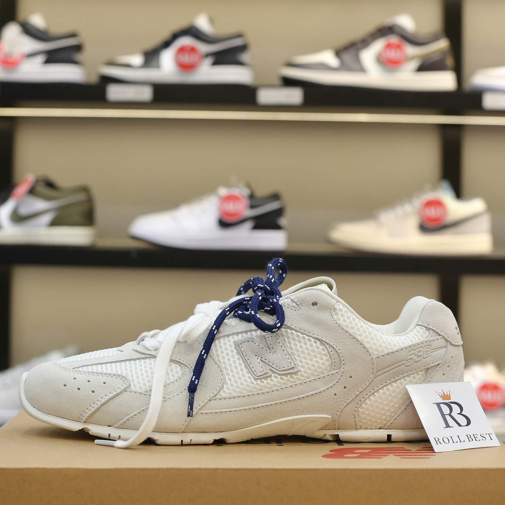 Giày New Balance X Miu Miu 530 SL Suede And Mesh Best Quality