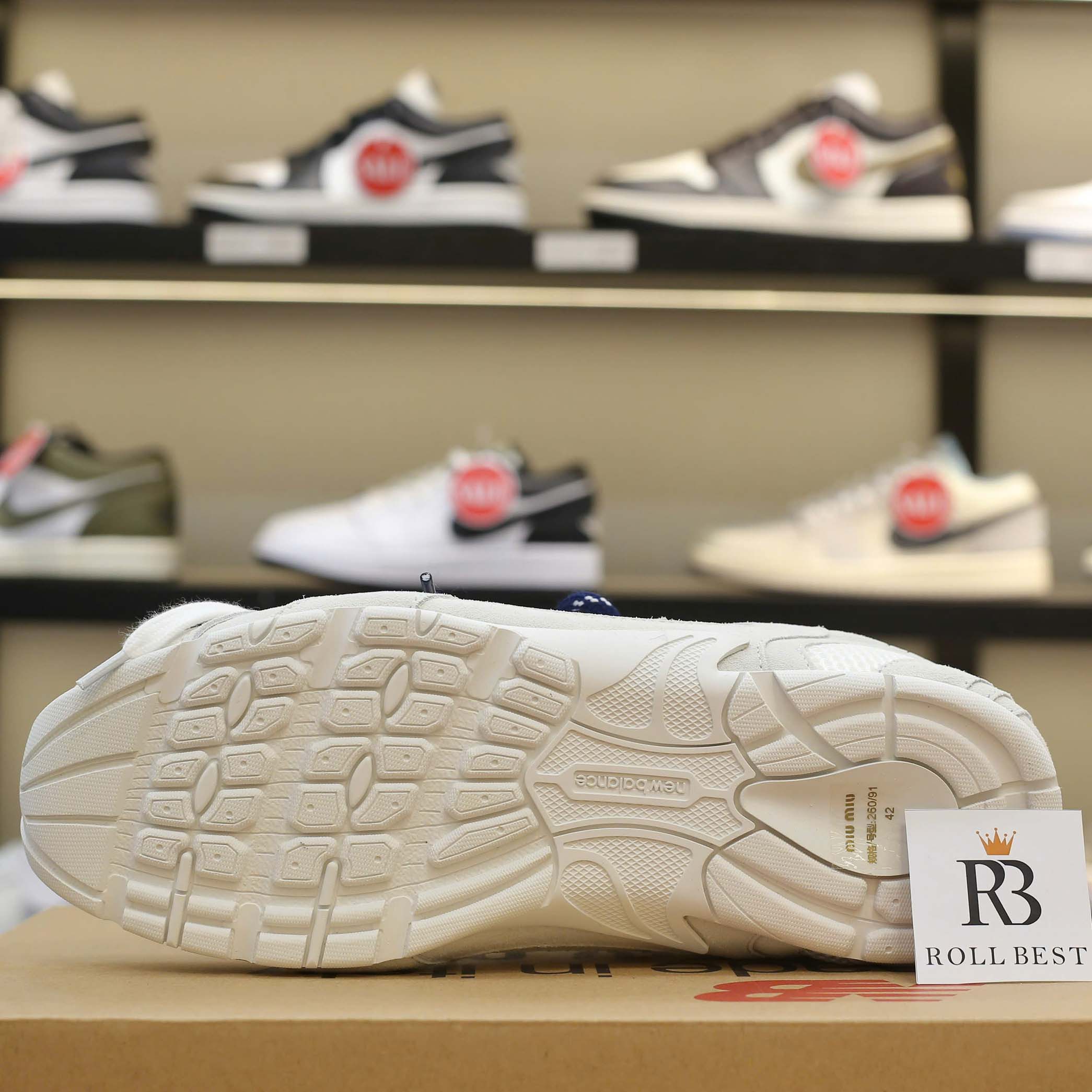 Giày New Balance X Miu Miu 530 SL Suede And Mesh Best Quality