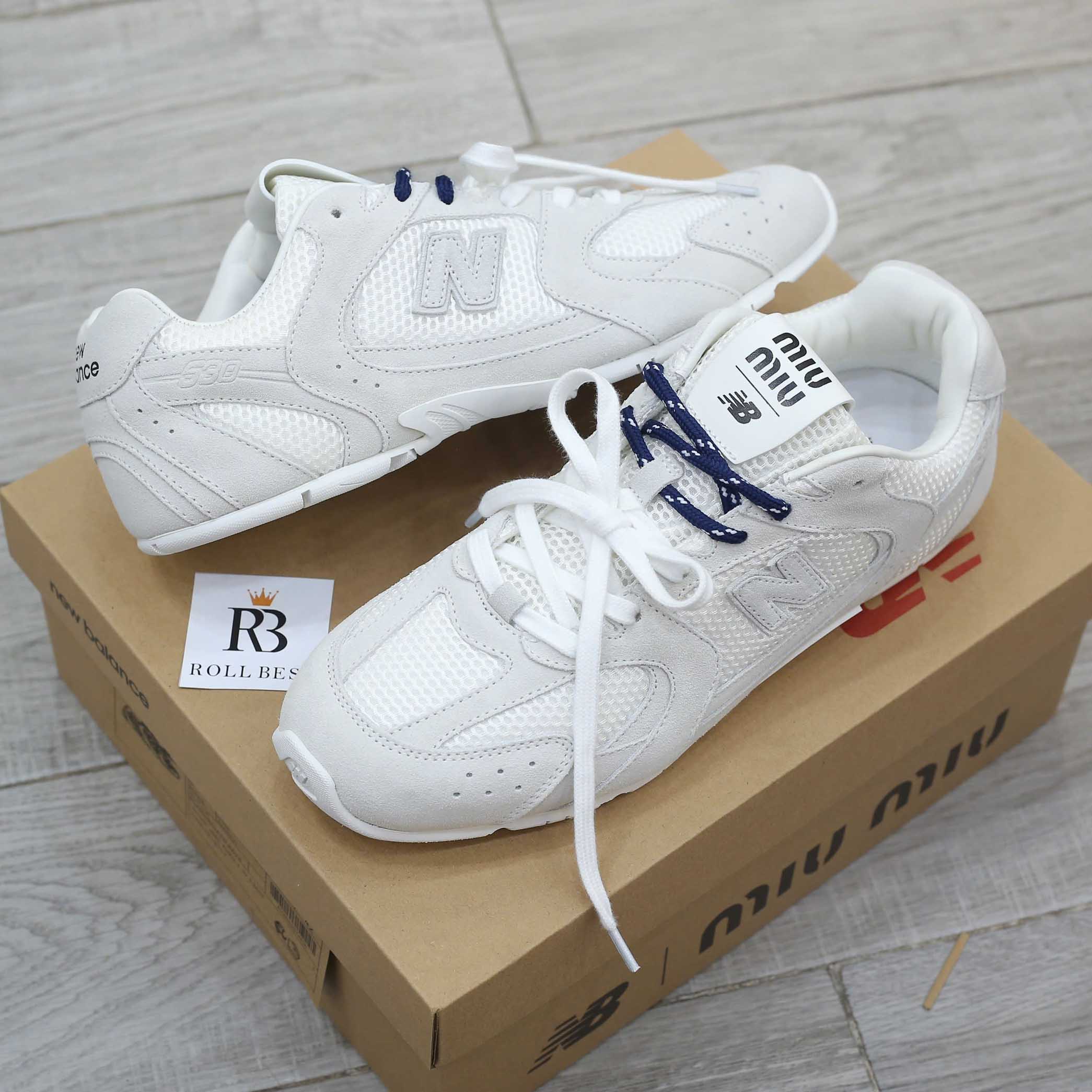 Giày New Balance X Miu Miu 530 SL Suede And Mesh Best Quality