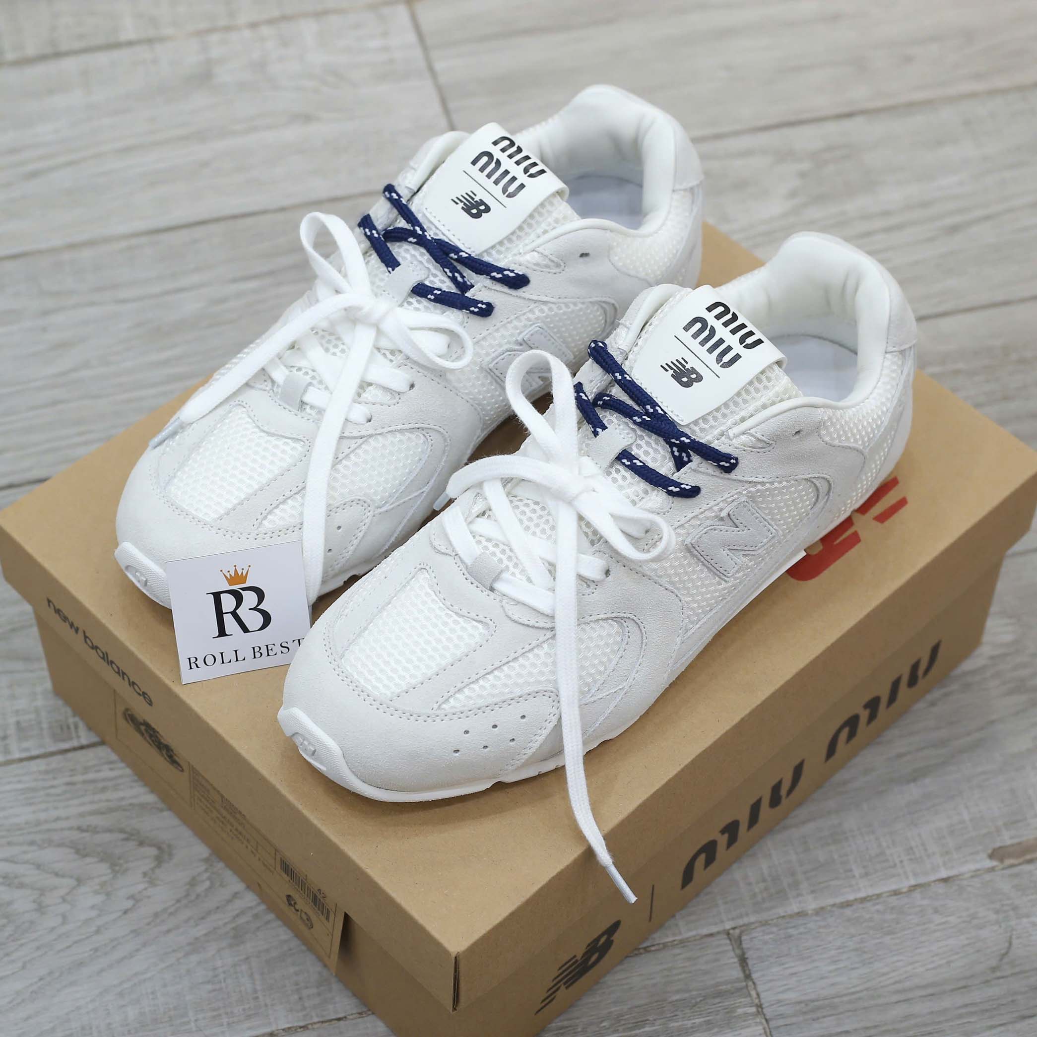 Giày New Balance X Miu Miu 530 SL Suede And Mesh Best Quality
