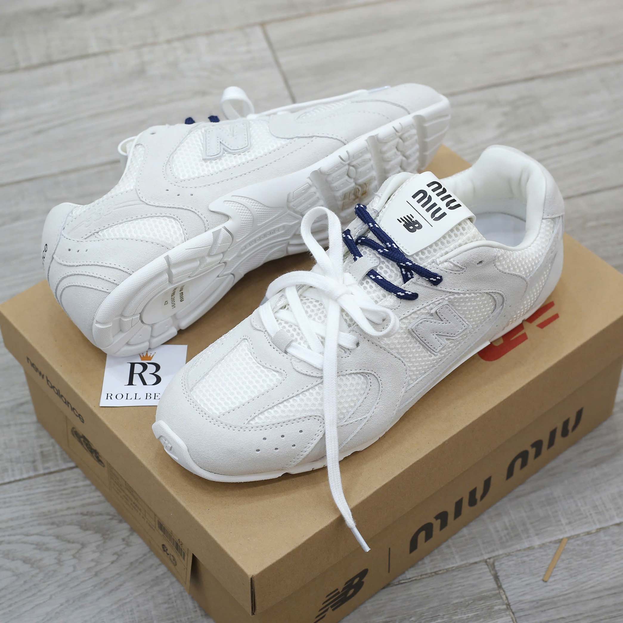 Giày New Balance X Miu Miu 530 SL Suede And Mesh Best Quality